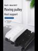 Wheeled ABS Plastic Desktop Computer Stand with Movable Pulley