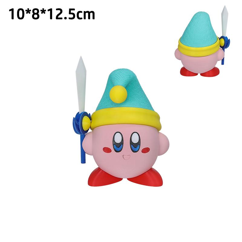 3D Geprinte Kirby Actiefiguren Meta Knight Galaxia Galacta Knight Morpho Knight Beweegbare Gewrichten Karaktermodellen Doe-het-zelf Speelgoed Cadeaus