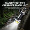 Mini Flashlight Keychain Portable Waterproof for Outdoor Camping Hiking Emergency Use Durable Plastic High-Brightness LED