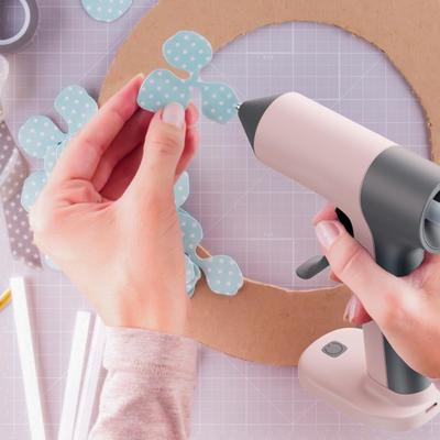 Cordless Hot Glue Torch with 30 Pcs Sticks 30s Preheat Auto Shut-Off Mini Glue Torch with 2000mAh Battery for DIY School Crafts Arts Project Home