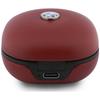 TWS Bluetooth Headphones BMW Leather Metal Logo ENC Red