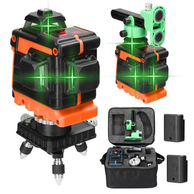Mini-Multifunktionslaser mit 12 Linien, grünem Licht, 3 Grad, selbstnivellierende Maschine, USB wiederaufladbar