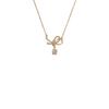 Bow Zircon Necklace (Thickened Real Gold Electroplating)