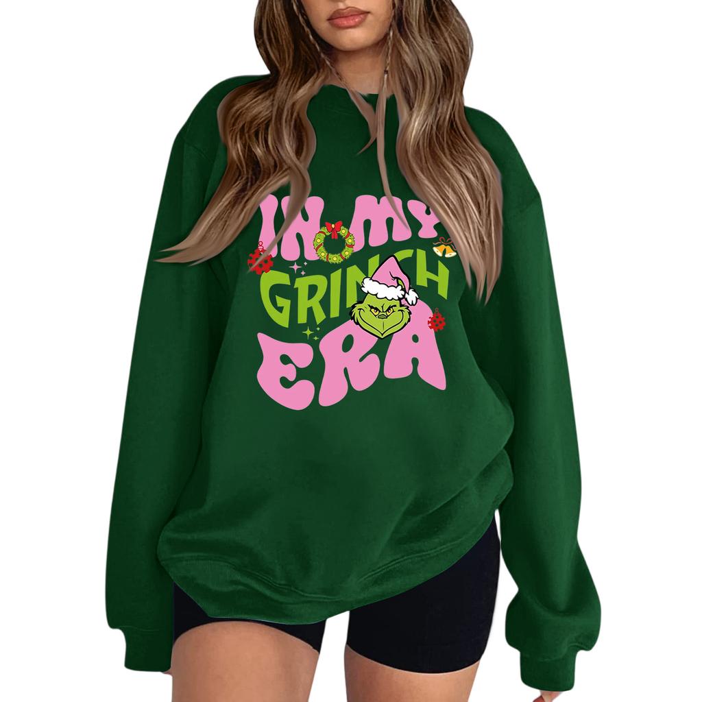 Crewneck Sweatshirt For Women Fall Graphic Sweatshirts Vacation Long Sleeve Drop Shoulder Pullover