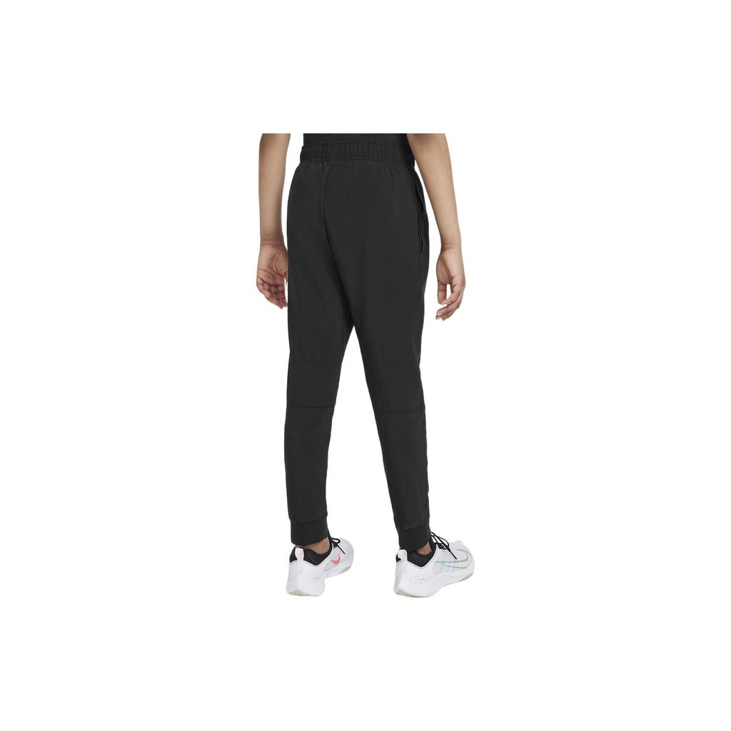 Nike Kids Woven Cuffed Casual Knit Pants Kids Bottoms Black DD8428-010