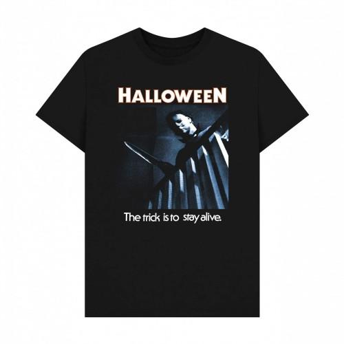 Halloween Unisex Adult Trick To Stay Alive Graphic T-Shirt