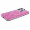 For iPhone 16 Pro Max Case Compatible with MagSafe Glitter Sequin Epoxy TPU+Acrylic Phone Cover