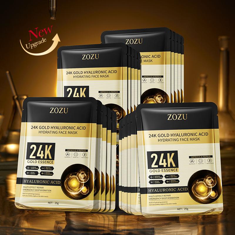 ZOZU 24k Moisturizing and Nourishing Gold Hyaluronic Acid Hydrating Mask