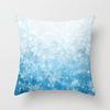 Wish Home Christmas Snowflake Digital Printing Peach Skin Car Pillow Cushion Pillow Case