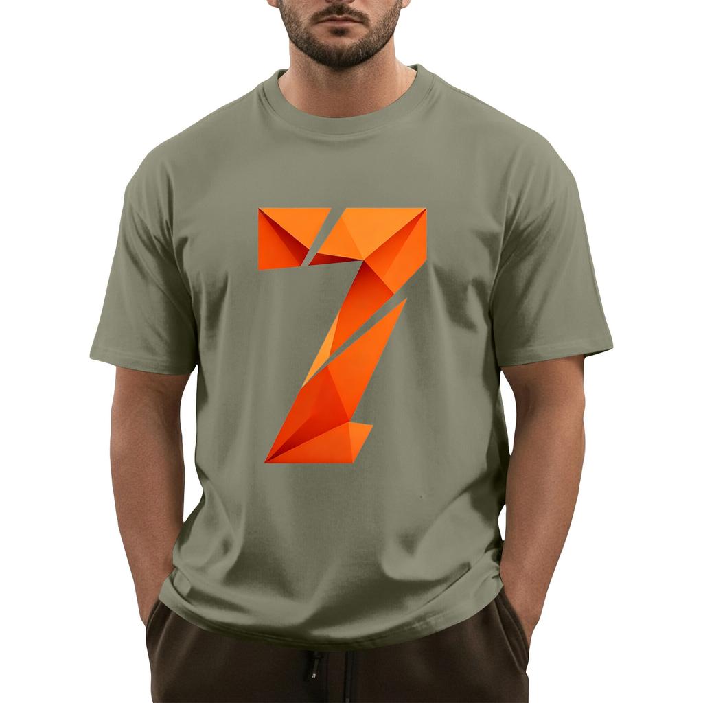 Camiseta de Manga Corta Estampada para Hombre Top Holgado Casual de Manga Corta para Hombre