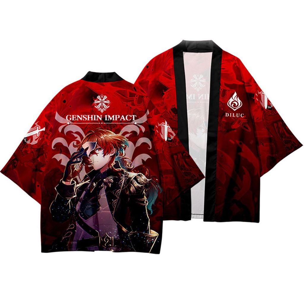 Genshin Impact Cosplay Kimono Costume For Adults With Exquisite Breathable Fabric