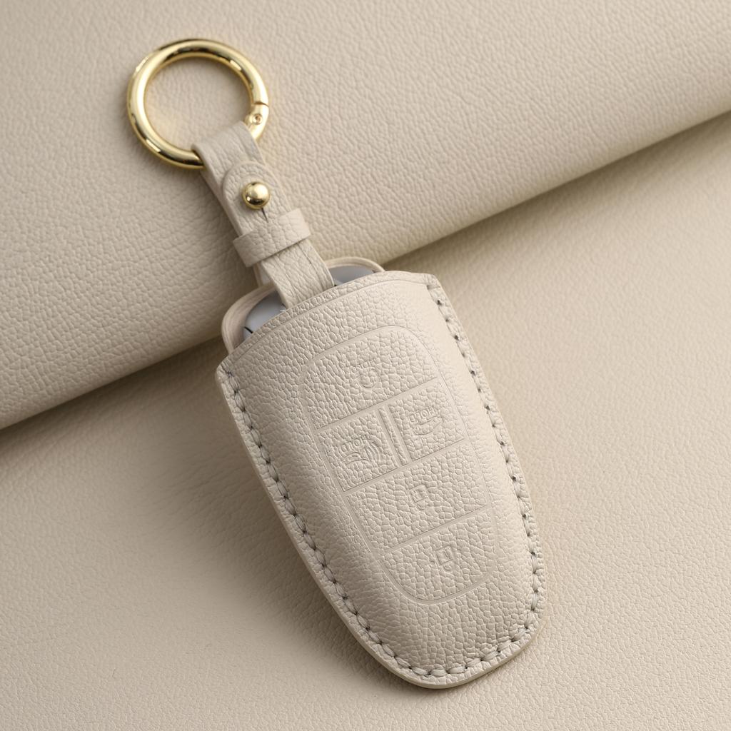 Customized Key Cover Is Suitable for the New Modern Hyundai Hand-stitched High-end Car Key Bag Leather.
