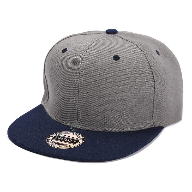 Color-Blocked Flat-Brim Baseball Cap Versatile  Sunshade and Sun Protection Hat Outdoor Fashion Unisex Street Hip-Hop Hat