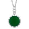 Autumn And Winter Jewelry Safe Brand Pendant Chalcedony Necklace Birthday Gift Main Stone 25 * 25