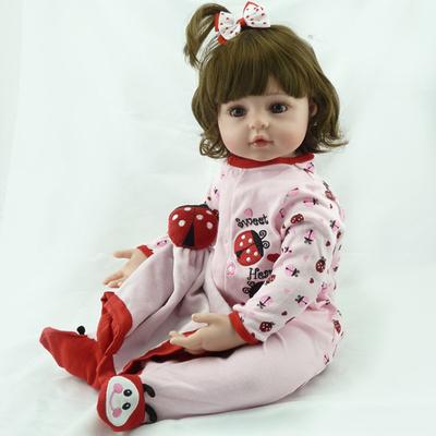 19Inches Soft Silicone Reborn Baby Dolls Toy for Christmas Kids Girls Supplies