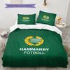 Hammarby IF Bedding Quilt Set Quilt Cover Pillowcase Home Decoration Birthday Gift (1 * Duvet Cover + 2 * Pillowcase, Without Core)