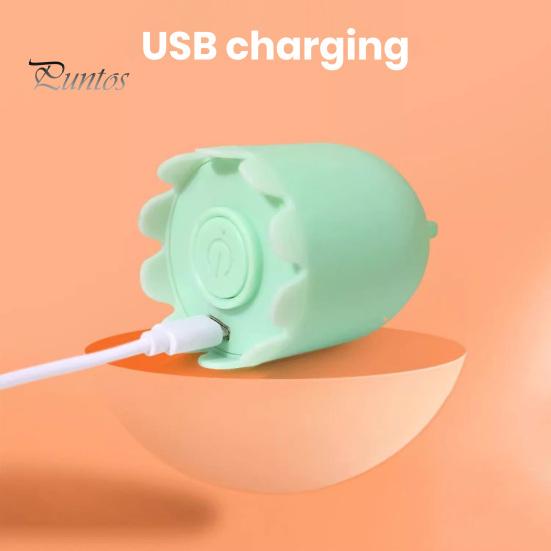 Automatic Silicone Tail Teaser Toy Electric Swirling Tail Interactive Self-Amusing Mood-Boosting Teasing Stick Prevents Boredom Cat Wand Toy