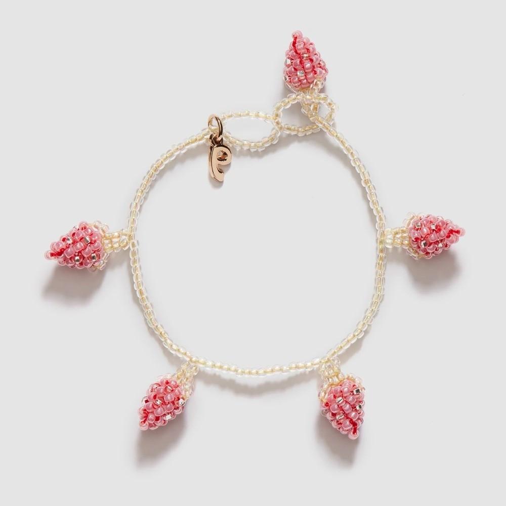 Lemon Vegetables Hand Chain Orange Strawberry Cherry Bangle Aesthetic Beaded Fruits Bracelet  Gift