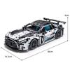 Zmart 1466 PCS Racing Car Building Block Set, 1:14 Scale Sports Supercar Technic Car, Building Car, Race Car Model, Blocks, Sports Car Blocks, Mechani