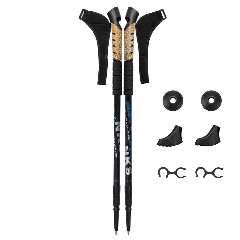 Aluminum Alloy 6061 Cork Handle Trekking Pole N301 Nordic Walking Stick