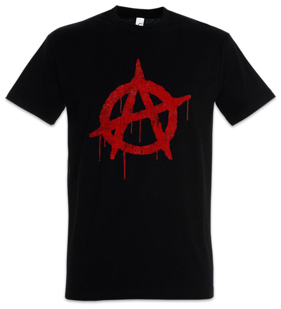 

ANARCHY A VINTAGE LOGO T-Shirt Mens Womens Tees Top - Cyber Punk Gothic Rocker APPG Symbol Sign L