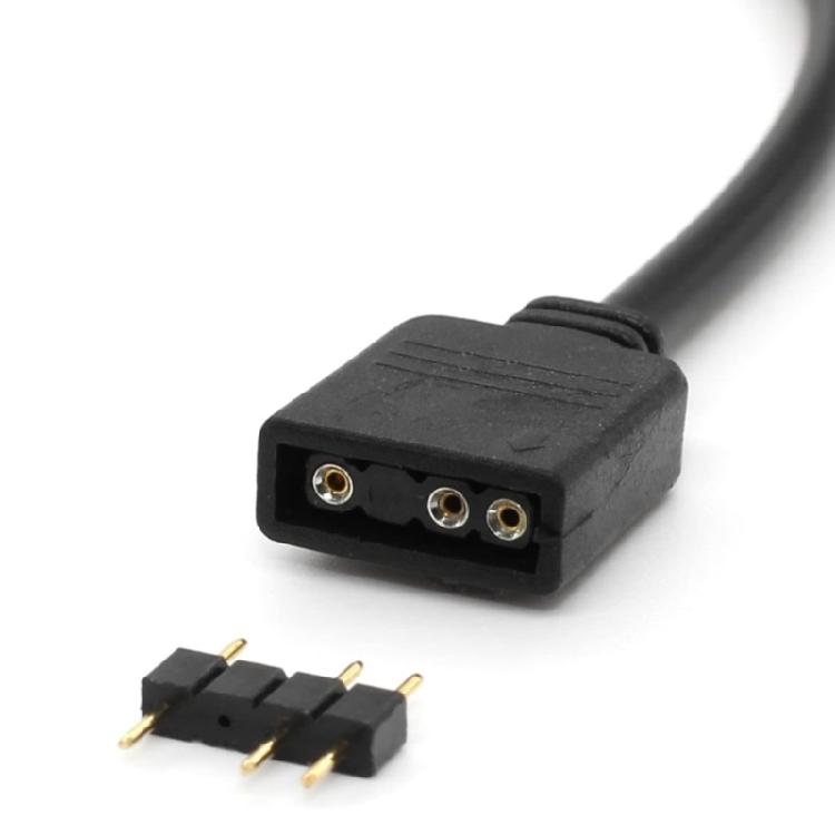 ARGB Controller Cable 5V 3Pin ARGB Controller Adapter ARGB Remote Controller for PC Fan Cooling Fan Light Strips