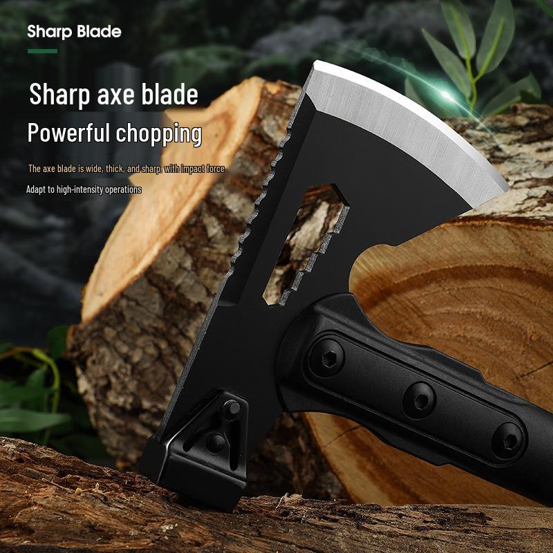Axe Outdoors Camping & Tactical Multifunctional Axe for Woodworking, Chopping, and Firefighting