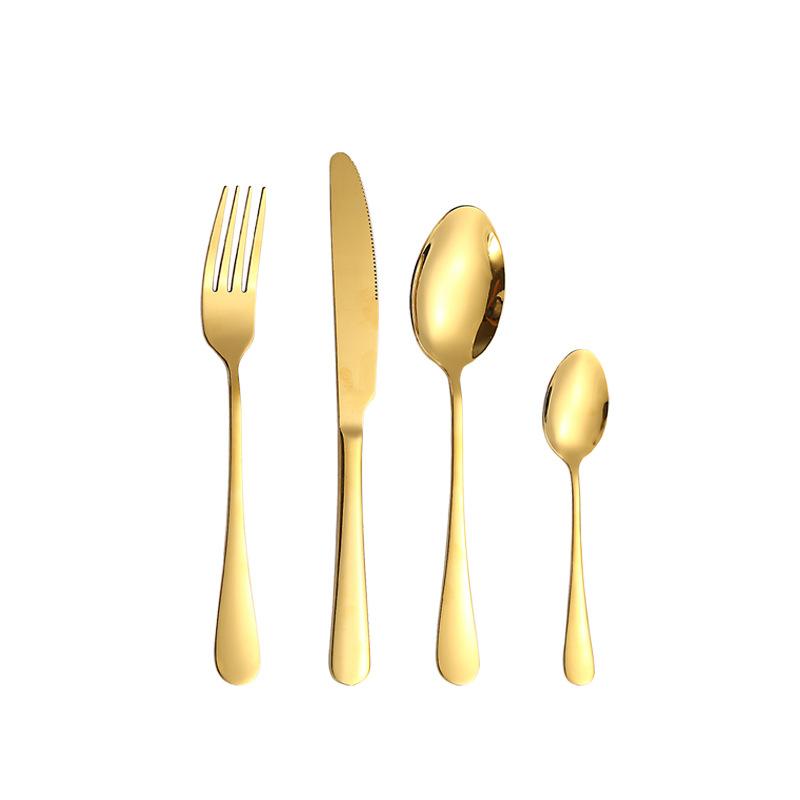 24Pcs Stainless Steel Dinnerware Cutlery Gift Box Set Knife Fork Spoon Specular Light Tableware Flatware Set Kitchen Accessories