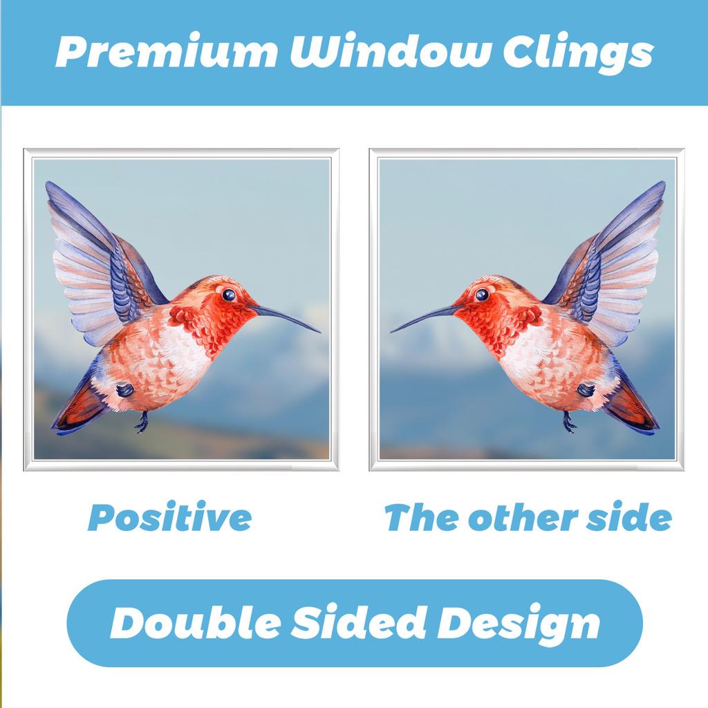 Jarní samolepky na okna Statické samolepky Ptáci na větvích s květinami a motýly pro skleněné dveře Domácí dekorace