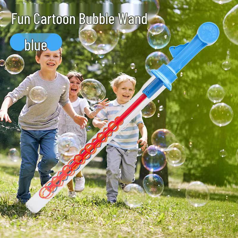 Clearance Smiley Face 32-Hole Bubble Wand - Outdoor Bubble Blower Toy for Kids
