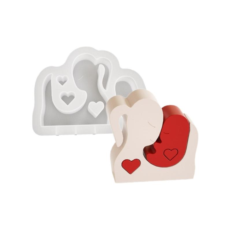 Mother and Baby Silicone Candle Mould Aromatherapy Candle Mold Soap Resin Gypsum Chocolate Making Mother Day Gift