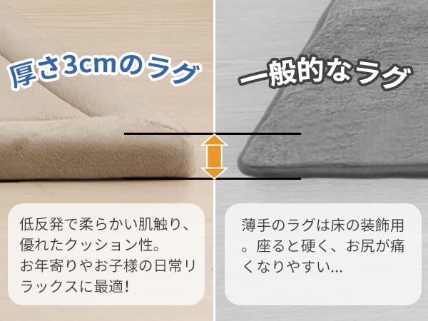 Huloo Sleep Rug Mat Memory Foam Rug Carpet Play Mat Thick Short Pile Carpet Plain 30mm Thick Sleeping Carpet Approximately Tatami Mats Memory Foam