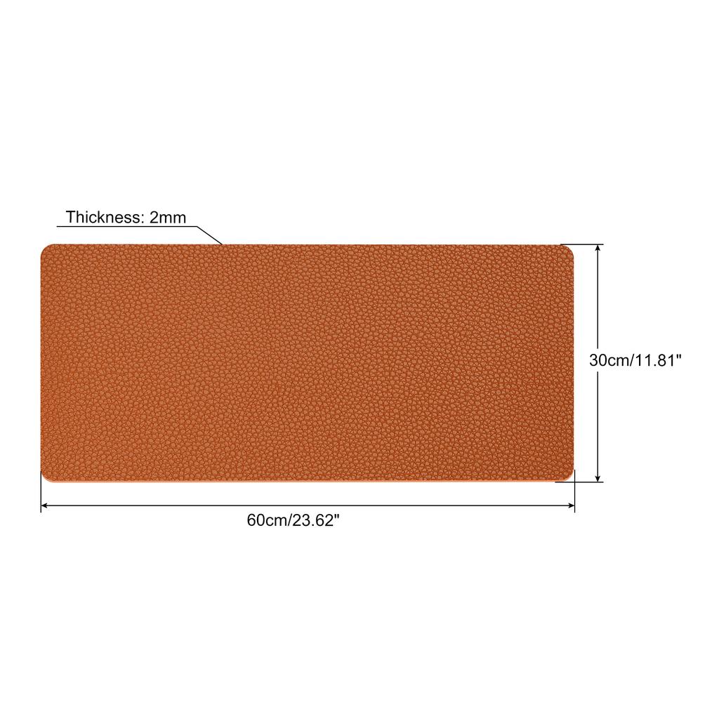 Office Desk Mat Protector Waterproof PU Leather Mouse Pad Writing Mat Simple Solid Color Desktop Keyboard Desk Pad PC Accessory