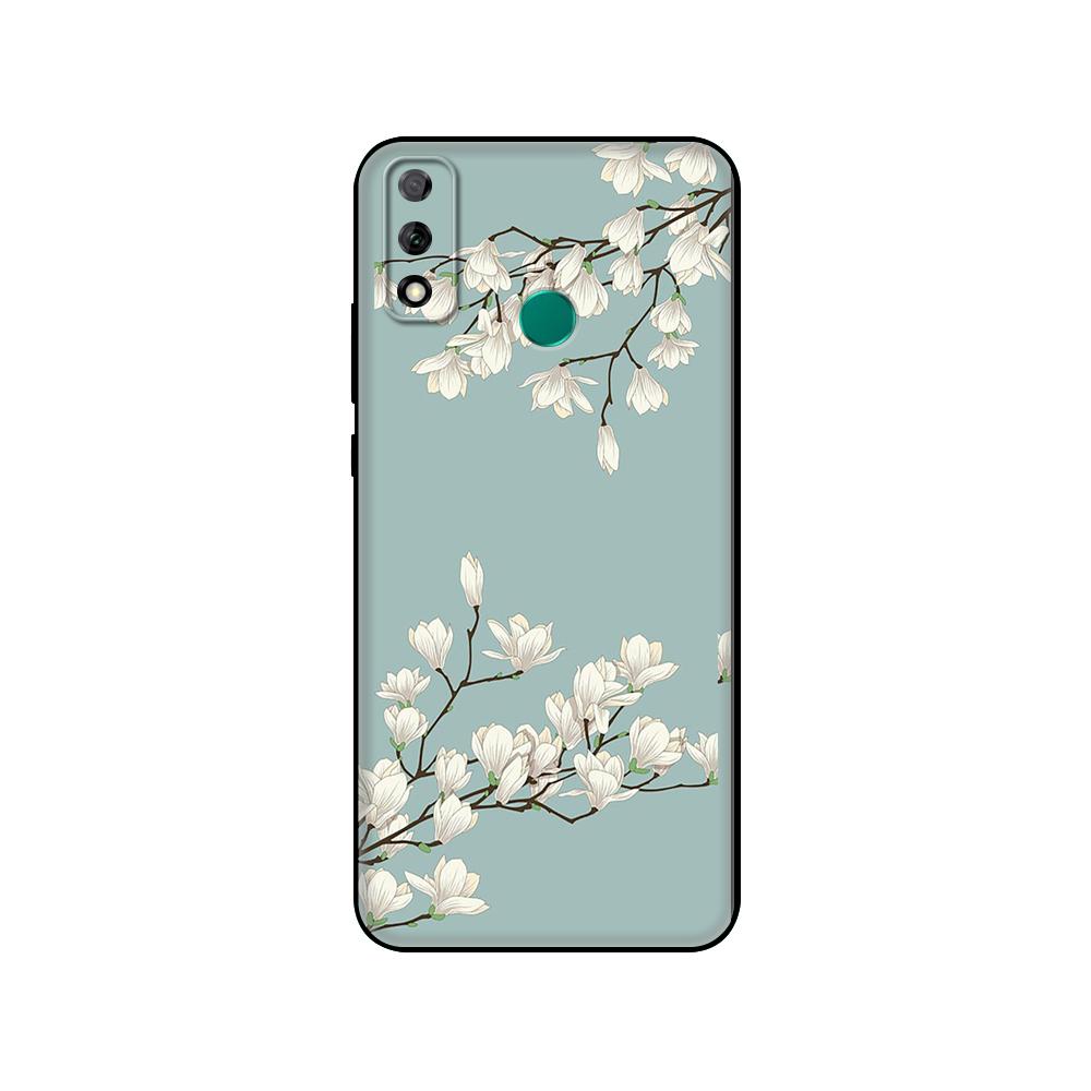 Black Tpu Case For Huawei Y9S Y6S Y8S Y5P Y7P Y8P Case For Huawei Y5 Lite Prime 2018 Y6 2019 Cover Orchid Flowers Colorfu