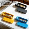 Multipurpose Storage Case Rectangular Box with Slide Top Durable PLA Desktop Container Hair Accessory Organizer Box Space Saving Coin Organizer,