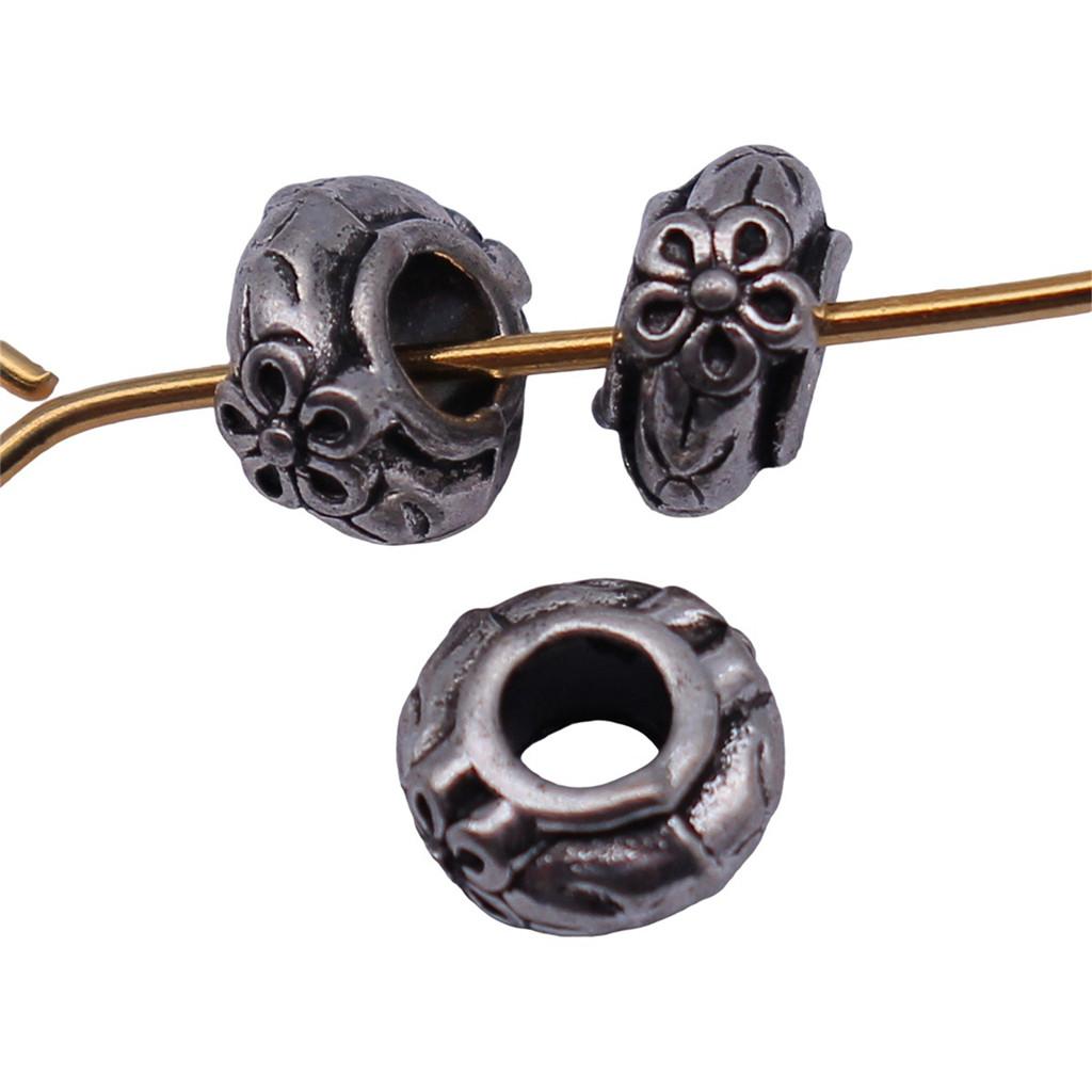 Tribal Pattern Tube Beads Charms Braided Spacer Beading For Jewelry Materials