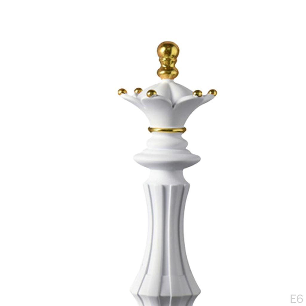 2pcs Chess Pieces Statue Sculpture Collectible Figurine Resin Crafts Home Decoration Contemporary