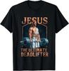 Jesus The Ultimate Deadlifter Fitness Gym Vintage Christian  S-5XL Unisex T-Shirt