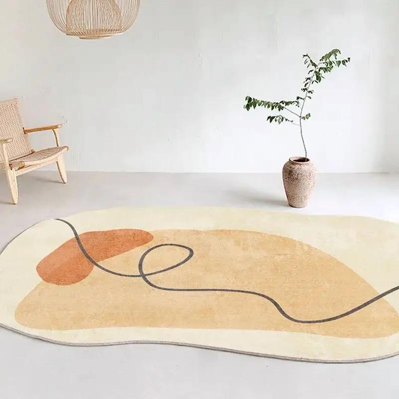 carpet living room shaped luxury irregular household ins cream wind bedroom bedside coffee table floor cushion home decor