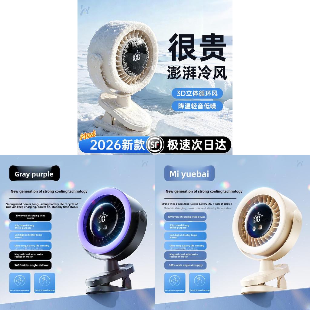 Mini Usb Desk Fan With 4speed Settings For Dorm Room And Office Use