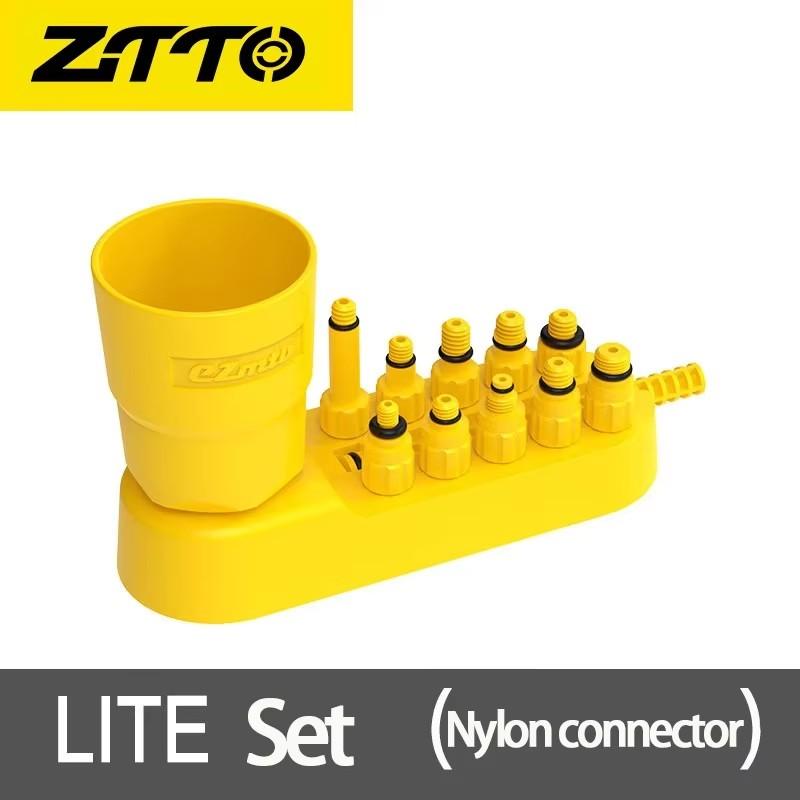 

ZTTO Bike Disc Brake Bleed Kit Universal MTB Hydraulic Brake Oil Tool with Metal Fittings Cycling Maintenance Equipment LITE Full Set