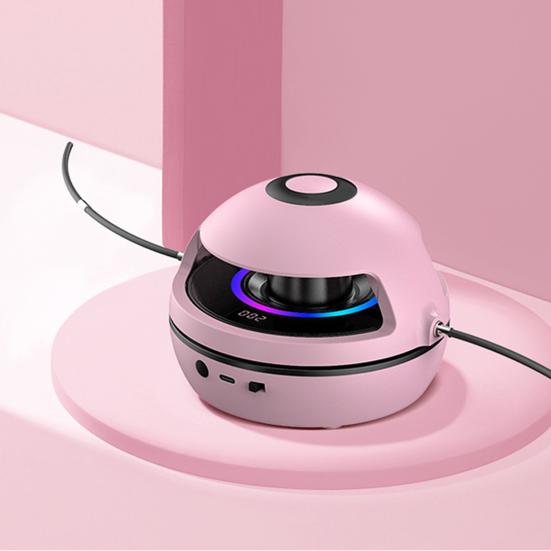 Elektrisk Sjippetovsmaskine med LED-lys, Hastighedsjusterbar, USB Genopladelig, Smart Automatisk Musikalsk Sjippetovsmaskine med Tæller