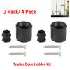 2 Pack/ 4 Pack Trailer Door Holder Kit, Low Profile Rubber Black Trailer Door Holder Bumper Fits For Most RV Trailer