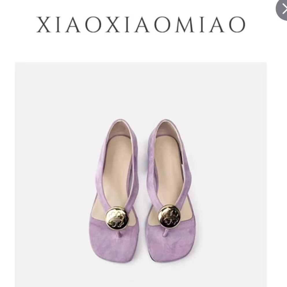 Super easy to wear 2025 summer new flat-bottomed versatile Mary Jane shoes women's shoes suede metal buckle round head shallow mouth single shoes