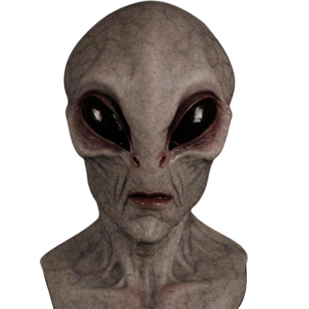 Halloween Alien Mask Scary Horrible Big Eyes Creepy Style Latex Mask Halloween Party Cosplay Themed Party Monster Mask