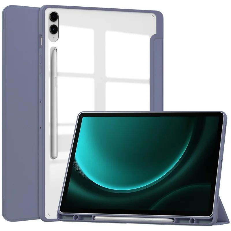 For Samsung Tab S7 S8 S9 S10 FE Plus 13.1 Inch Case Magnetic Smart Cover for Tab A9 8.7 Plus 11 A8 S6 Lite Pencil Holder Funda