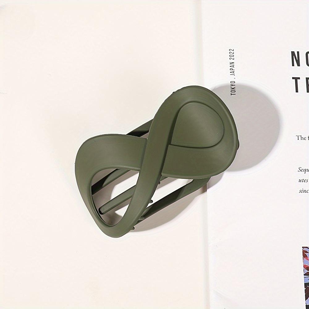 Haarklammer mit mattiertem Leopardenmuster, einfache, langlebige Haarspange in Form einer Acht in Form eines Entenschnabels für Frauen, Haarnadel für Pferdeschwanz