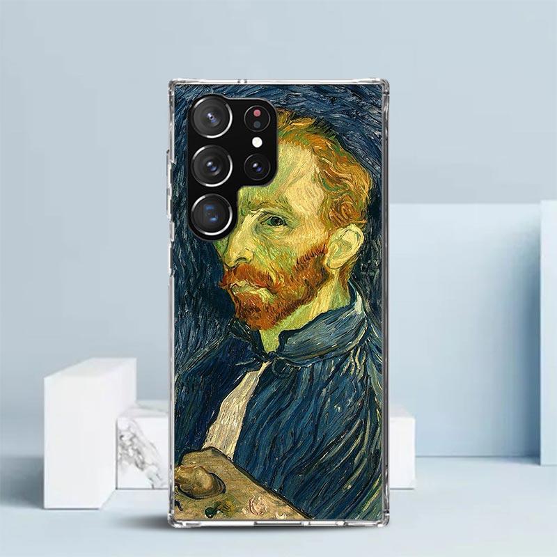 Van Gogh Oil Art Painting Phone Case For Samsung Galaxy S24 S25 Edge S26 Ultra S22 S23 Plus S21 + S20 FE Soft TPU Back Cover Gal