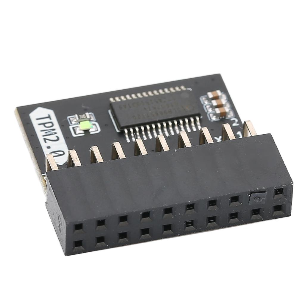 TPM 2.0 Encryption Security Module 20pin Strong Encryption TPM Processor Black TPM Module System Components for LPC PC