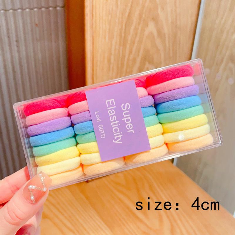 Children's Seamless High-Elasticity Hair Ties - No Damage Rubber Bands for Girls
